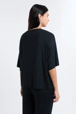 T-shirt large avec col rond