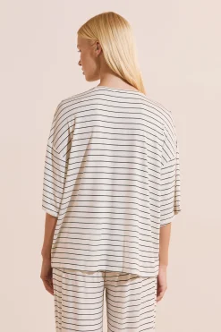 T-shirt large avec col rond