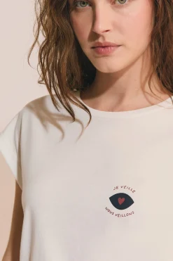 T-shirt manches courtes avec coton