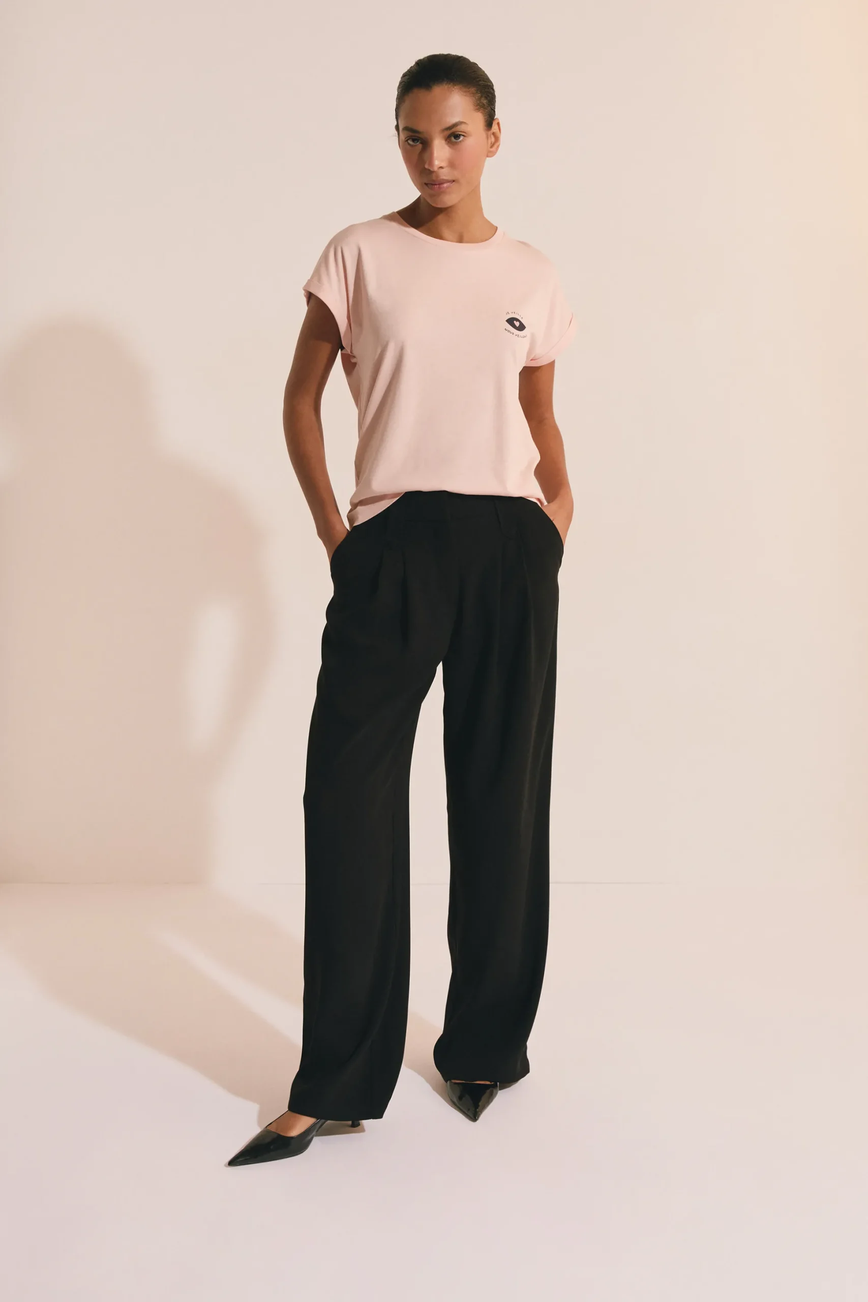 T-shirt manches courtes avec coton