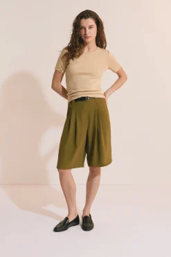 T-shirt manches courtes avec coton modal