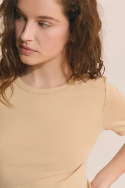 T-shirt manches courtes avec coton modal