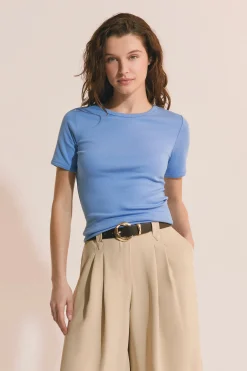 T-shirt manches courtes avec coton modal