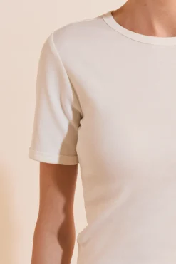 T-shirt manches courtes avec coton modal