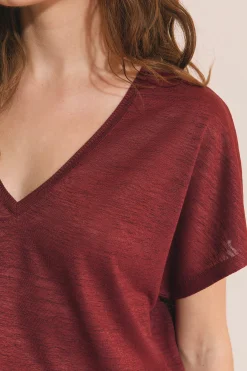 T-shirt manches courtes col V