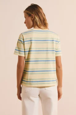 T-shirt à rayures en coton