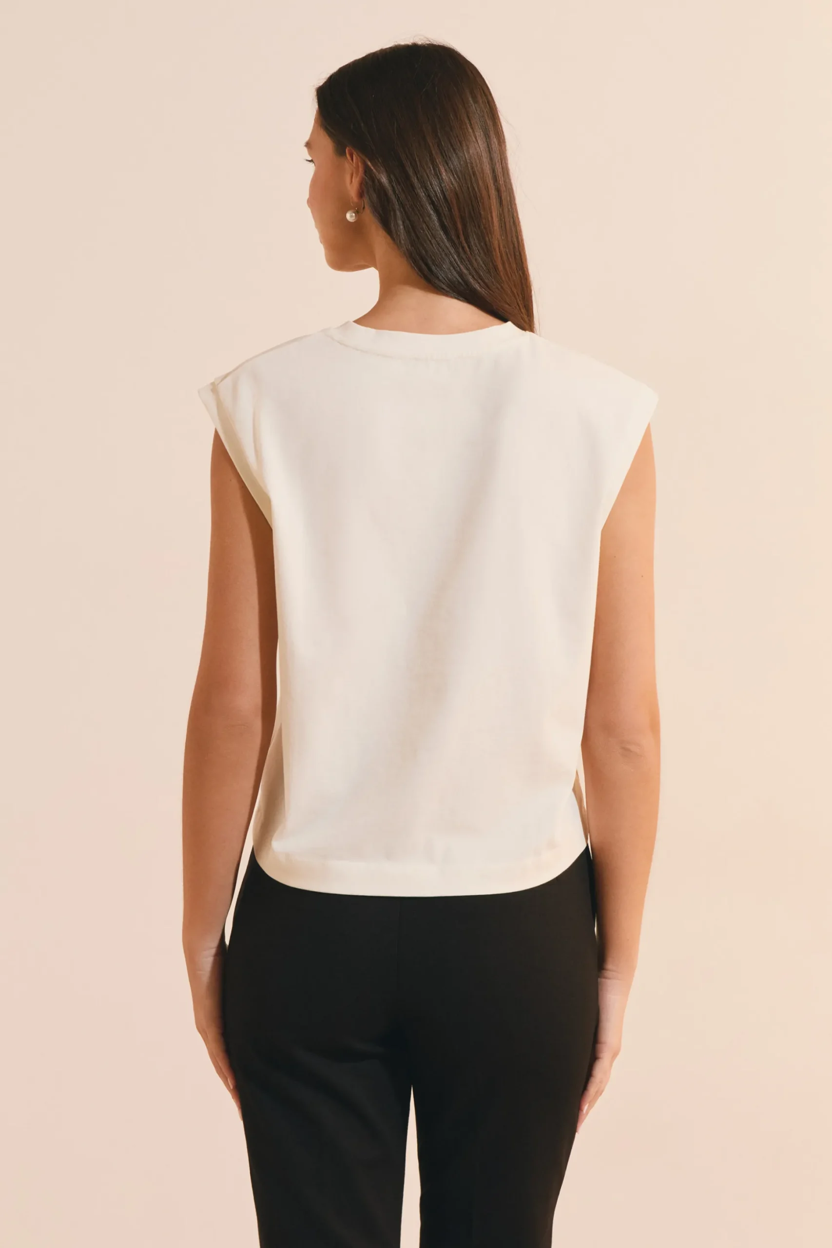 T-shirt sans manches en coton
