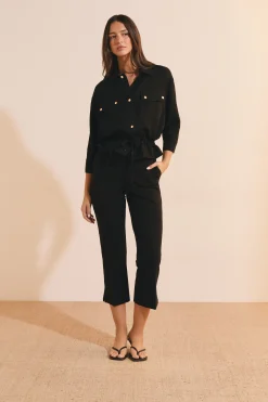 Veste avec détail bouton doré