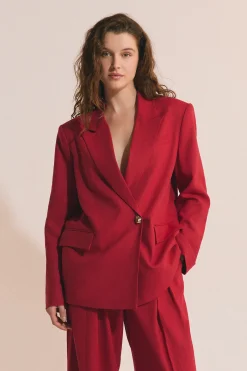 Veste blazer avec lin