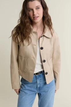 Veste courte avec coton