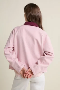 Veste courte à col velours