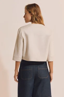 Veste courte en lin