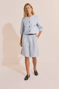 Veste courte en lin