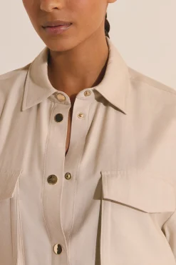 Veste saharienne avec détail poche