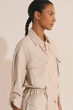 Veste saharienne avec détail poche