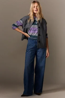 Veste sans manches avec laine