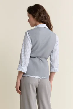 Veste sans manches à nouer